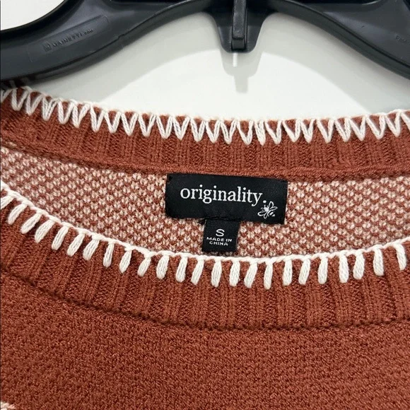 Rust Cow Design Sweater by Cupcakes and Cashmere - Picture 2 of 4